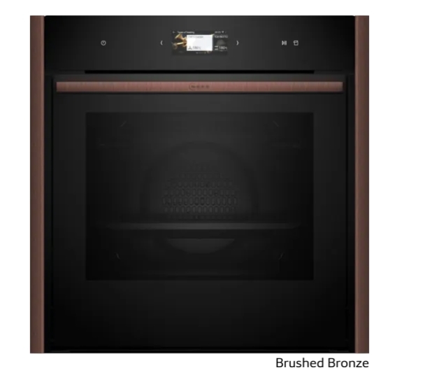 Indbygningsovn med Dampfunktion - Neff N90 Brushed Bronze
