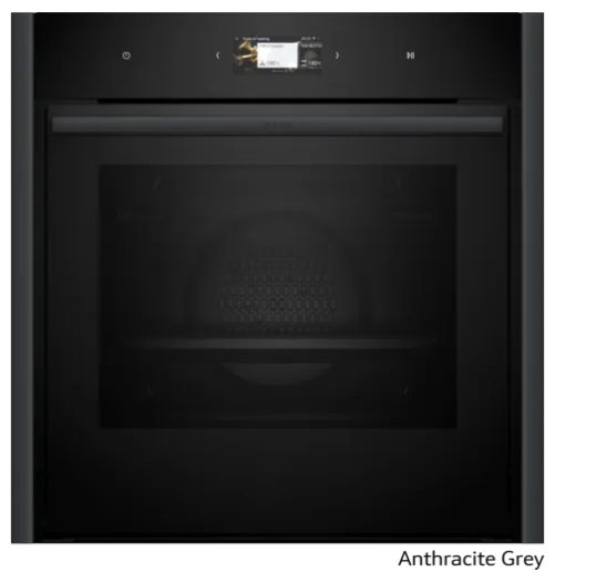 Indbygningsovn Neff N90 i Antracitgrå - 14 funktioner