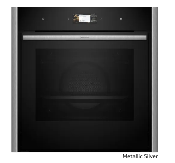 Indbygningsovn Neff N90 Metallic Sølv - Flot Design!