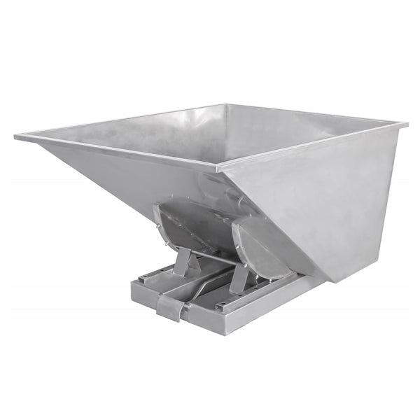 Rustfri Tipcontainer 900L - 600kg Kapacitet - Flot Design