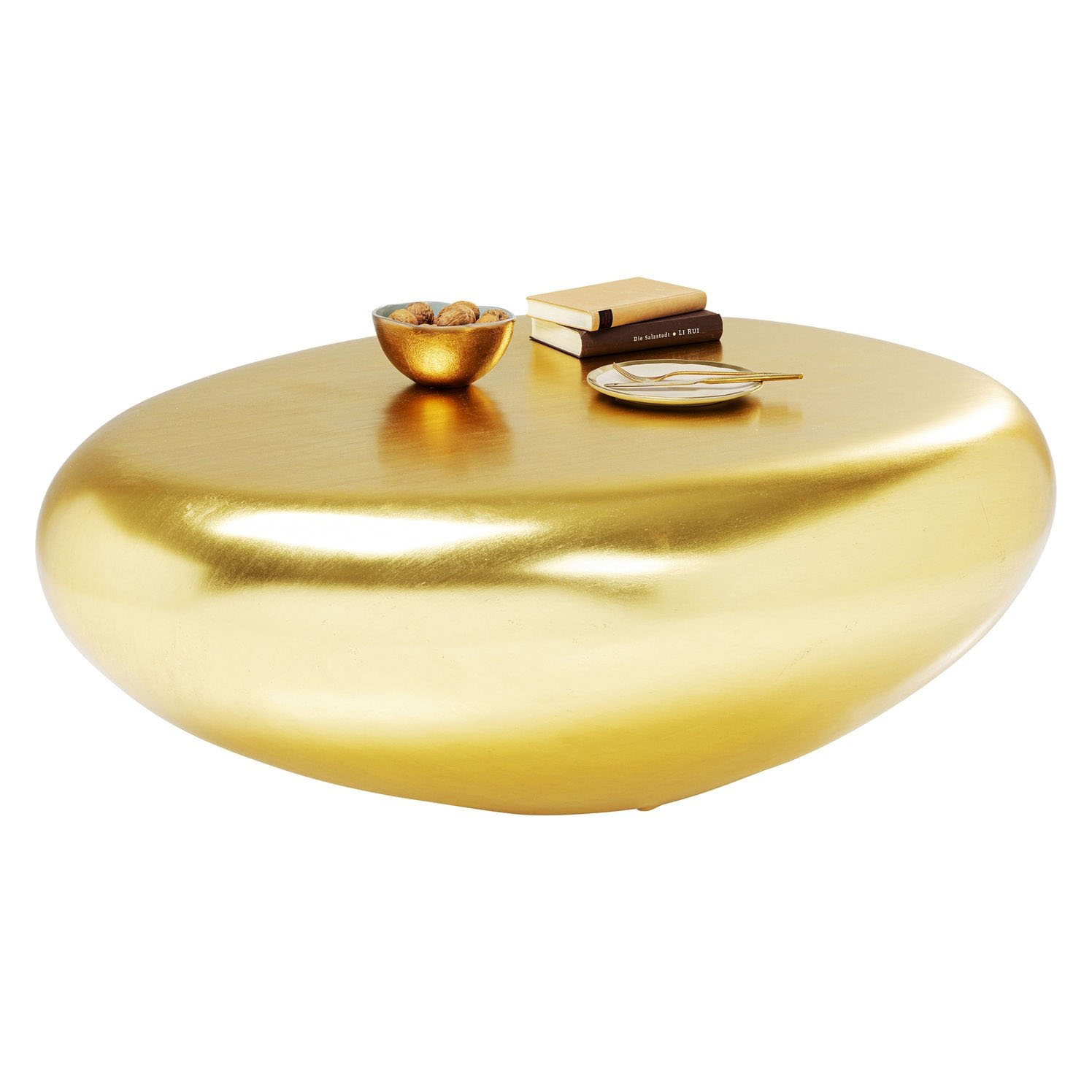 Elegant Pebble Gold Sofabord i Glasfiber fra Kare Design