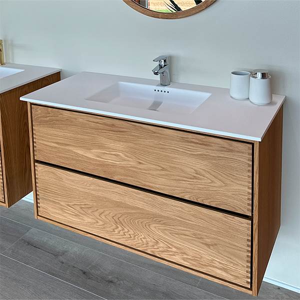 Wood Zone Badeværelsesmøbel 100 cm – Stilrent Design
