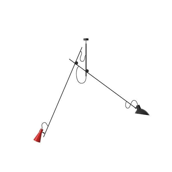 Astep Cinquanta Loftlampe i Sort/Rød – Elegant Design
