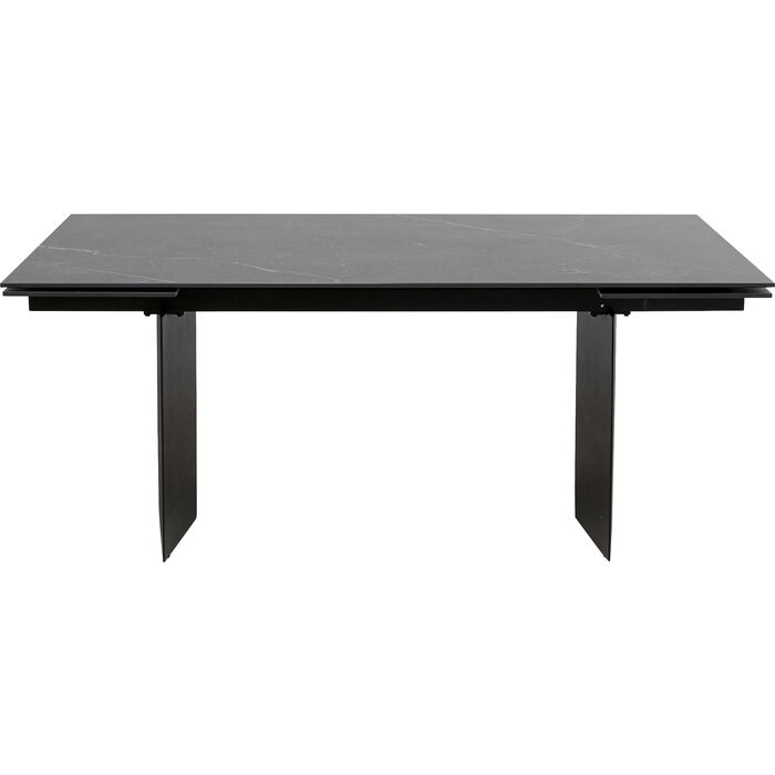 Sort Kare Design Novel Spisebord med Tillægsplader
