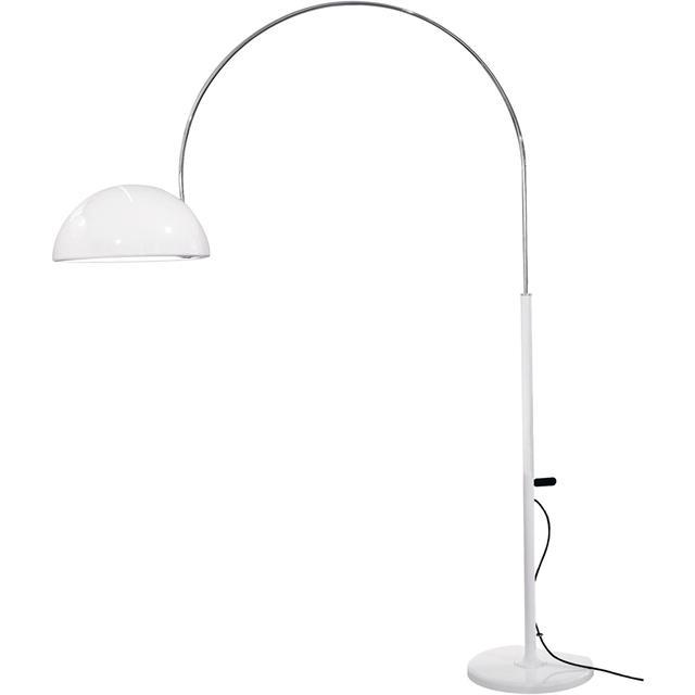 Hvid Oluce Coup 3320R Gulvlampe - Elegant Design af Joe Colombo