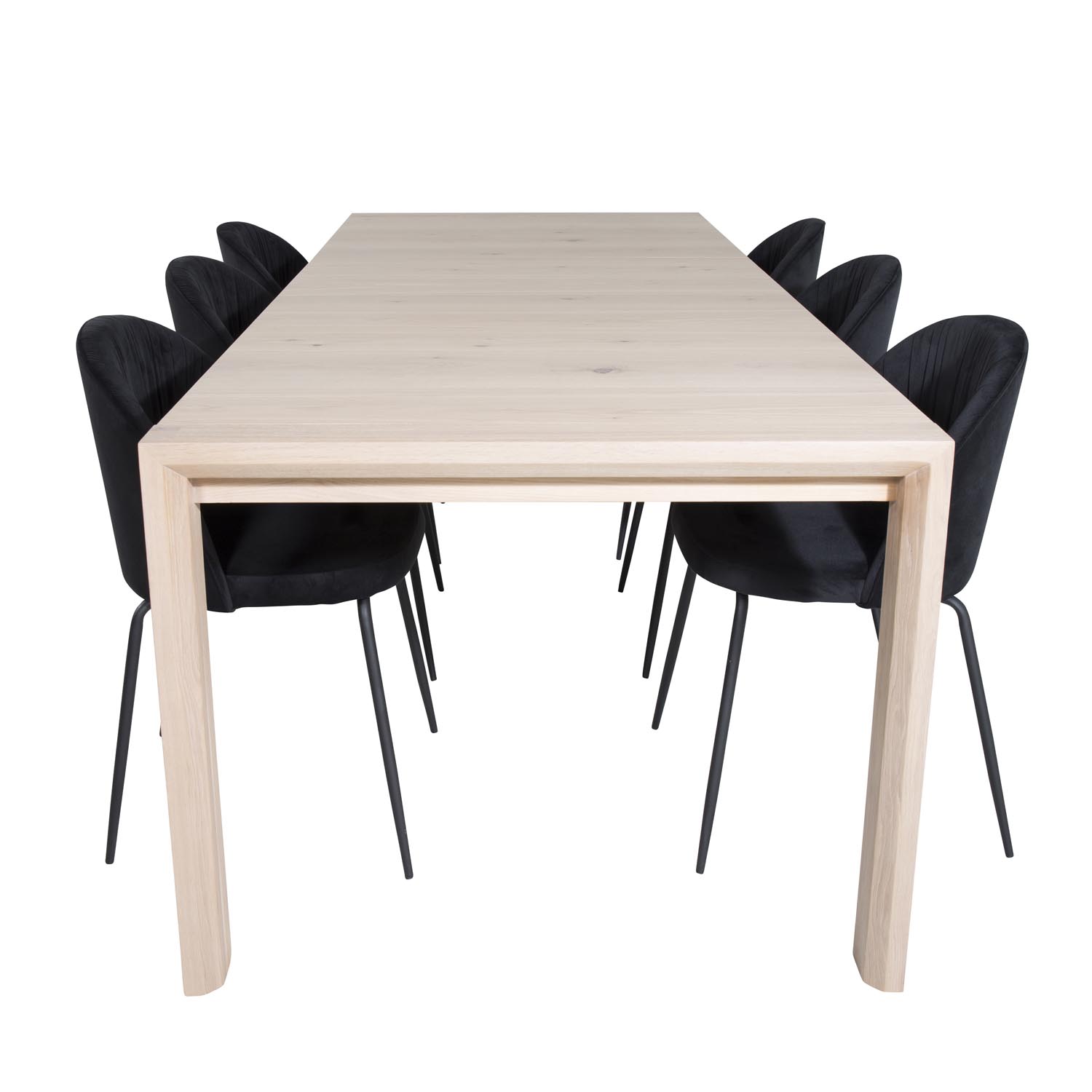 Venture Design Slider Spisebordssæt med Stole i Hvid
