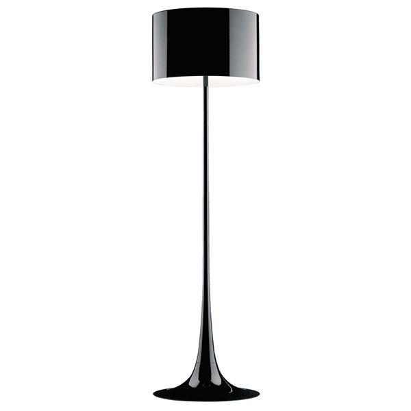 Sort Flos Spun Light Gulvlampe – Elegant og Stilfuld Belysning