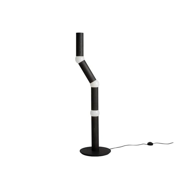 Sort Oblure Lightbone Gulvlampe - Interaktiv Belysning