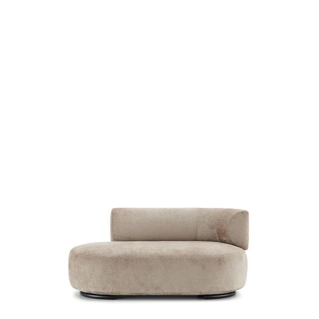 Beige Kartell Wait Dormeuse Sofa Højre - Elegant Design