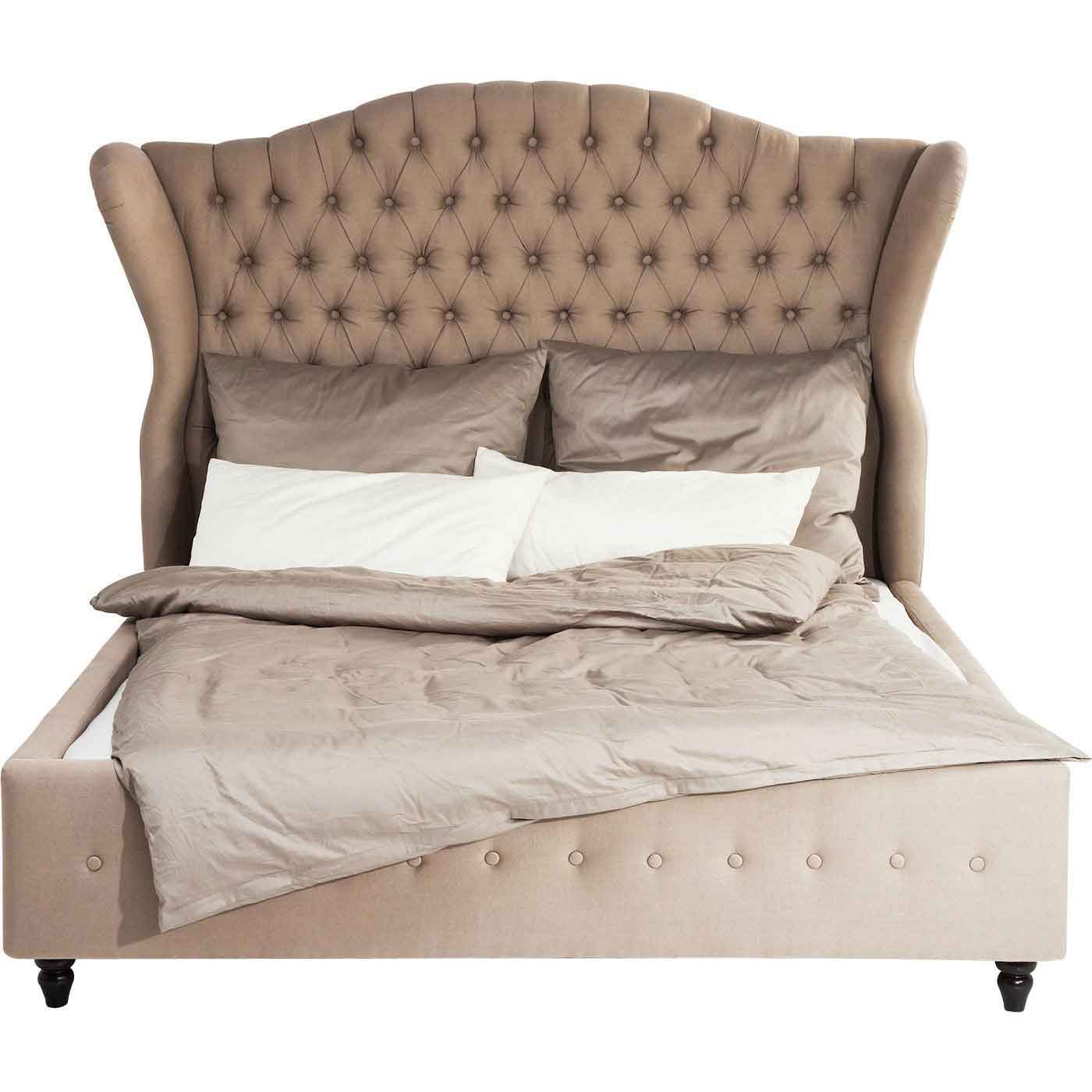 Brun Kare Design Sengeramme City i Sand Stof 160x200