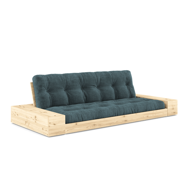 Klarlakeret Base Sovesofa i Klar Pale Blue - Elegant Design