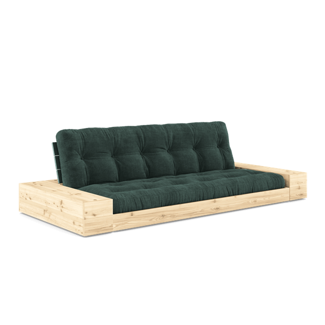 Grøn Futonsofa fra Karup Design med Sidekasse og Madras