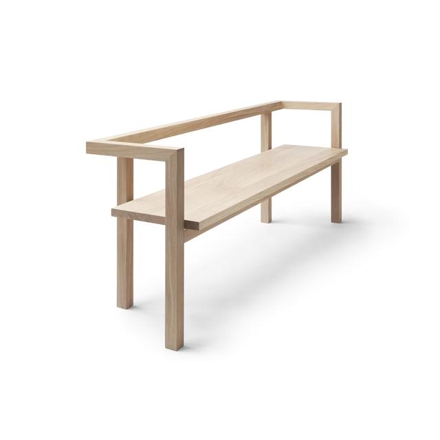 Olieret Nikari Konstruktio Bænk i Egetræ - Stilrent Design