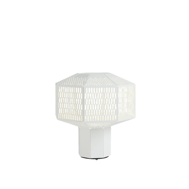 Hvid Parachilna Rock Bordlampe – Elegant Design af Jaime Hayon