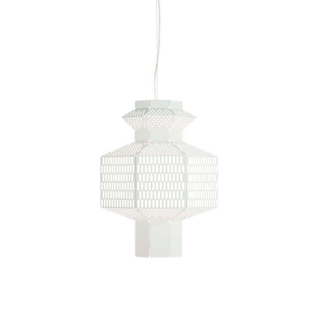 Hvid Parachilna Rock Pendel - Moderne Belysning i Flotdesign