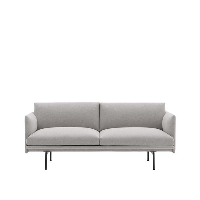 Muuto Outline Sofa i Sort – Elegant Skandinavisk Design