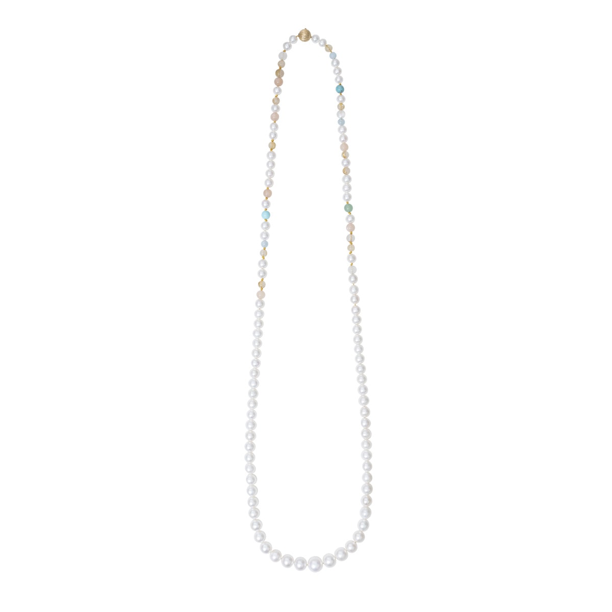 18K Guld Lace Collier med Ferskvandsperler - Flot Design