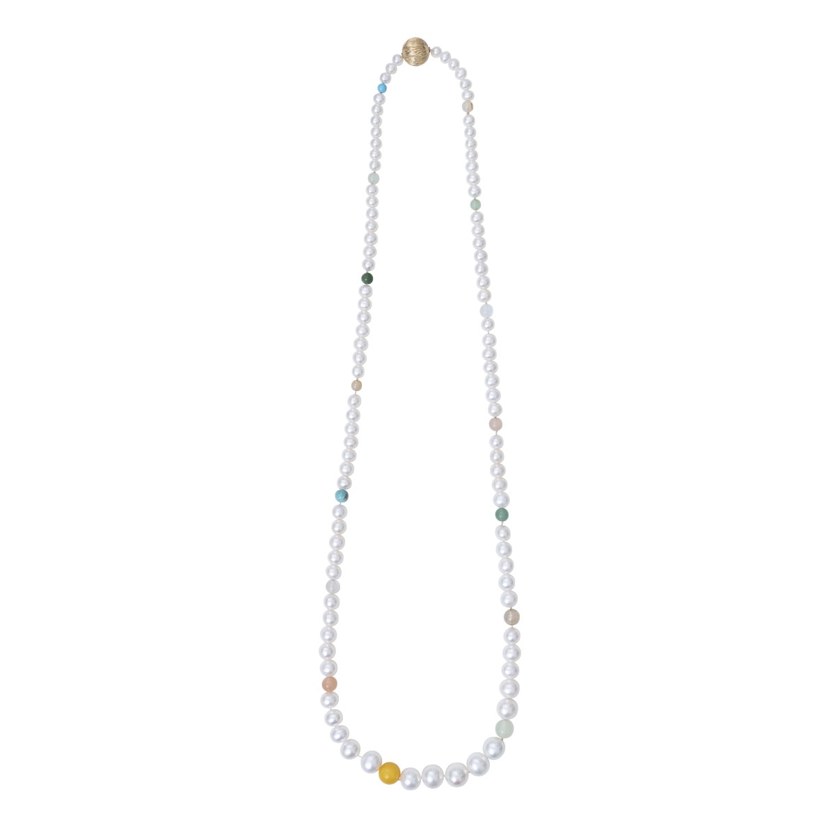 18K Guld Lace Collier med Ferskvandsperler - Flot Design