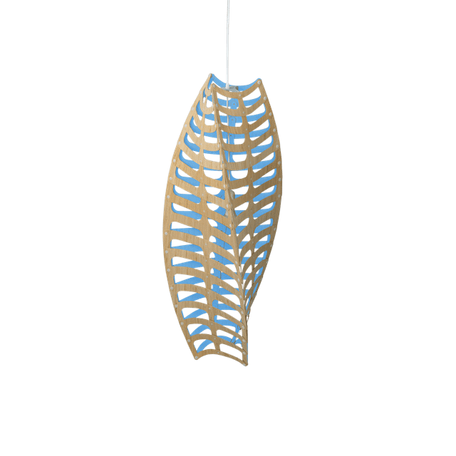 Blå David Trubridge Toru Pendel – Elegant lampe design