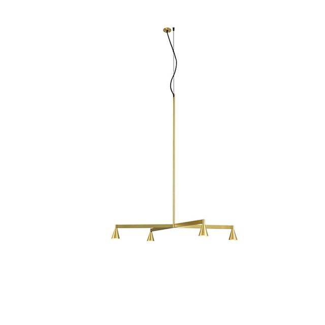 Messing Trizo Austere Lysekrone – Elegant Design til Dit Hjem